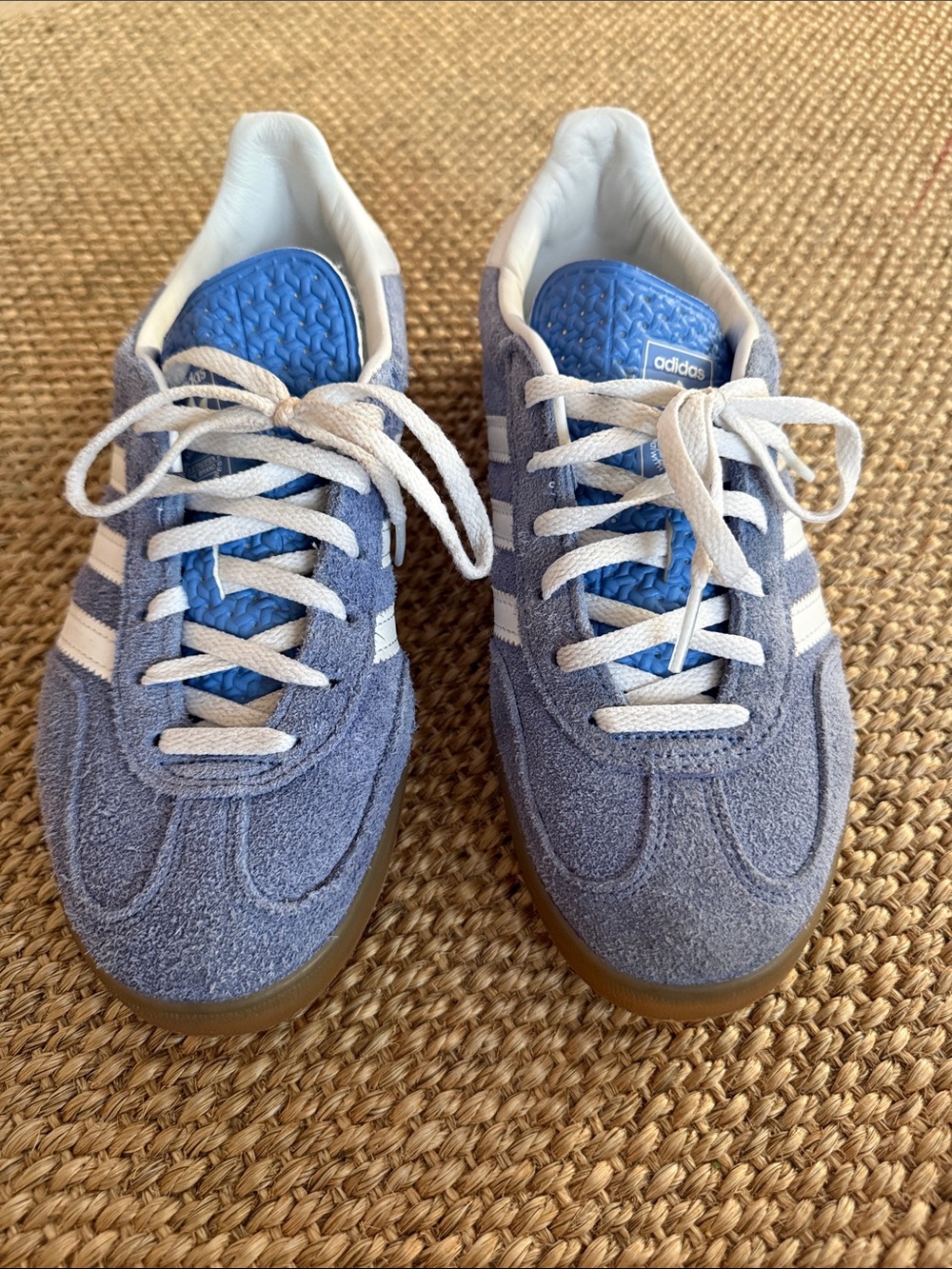 Adidas Women’s Light Blue Suede Sambas